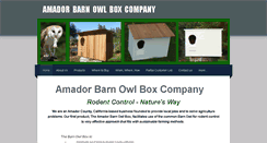 Desktop Screenshot of amadorbarnowlbox.com