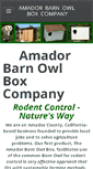 Mobile Screenshot of amadorbarnowlbox.com